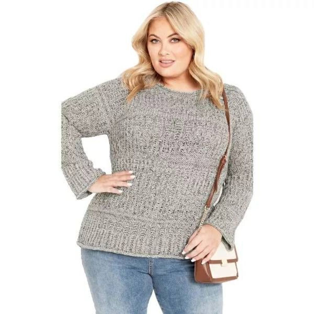 Avenue Size 18/20 Women's Plus Size Sofia Sweater Knit I5